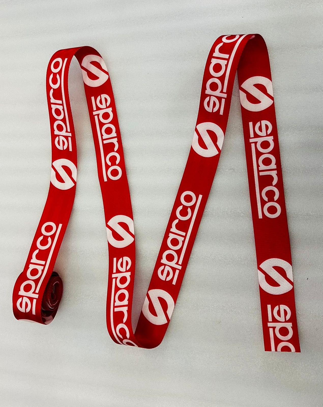 SPARCO 3.6m RED CAR SEAT BELT (Webbing Pad) Interior Accessory JDM DRIFTING SPORTS Universal For Car