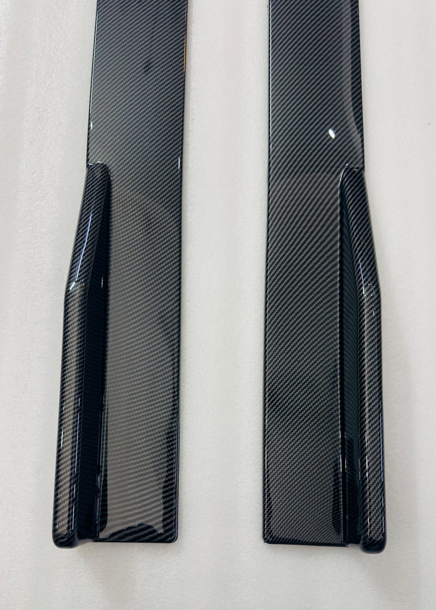 120 cm Left/Right Carbon Splitters Diffuser Winglet Wings Bumper Kit Side Bumper Lip Splitter Bumper Splitter Spoiler Wings Splitter Universal 120cm Splitter for Car Protection