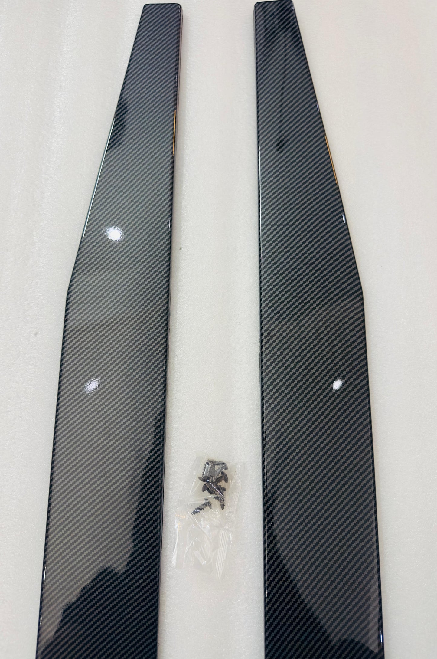 120 cm Left/Right Carbon Splitters Diffuser Winglet Wings Bumper Kit Side Bumper Lip Splitter Bumper Splitter Spoiler Wings Splitter Universal 120cm Splitter for Car Protection