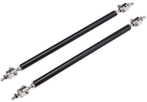 2pc Big Front Splitter Support Rods Adjustable Strut Rods for Cars Vehicles, 8''-11'' Automotive Replacement Bumper Lip Splitter Bars Universal Fit Car Accessories.