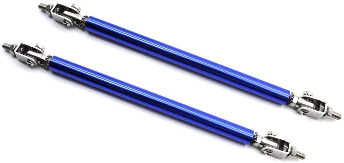 2pc Big Front Splitter Support Rods Adjustable Strut Rods for Cars Vehicles, 8''-11'' Automotive Replacement Bumper Lip Splitter Bars Universal Fit Car Accessories.