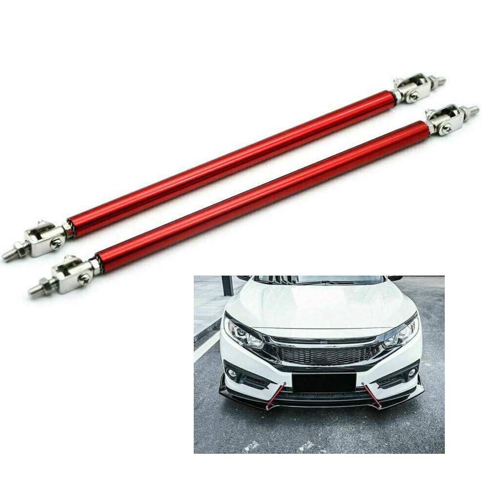 2pc Big Front Splitter Support Rods Adjustable Strut Rods for Cars Vehicles, 8''-11'' Automotive Replacement Bumper Lip Splitter Bars Universal Fit Car Accessories.