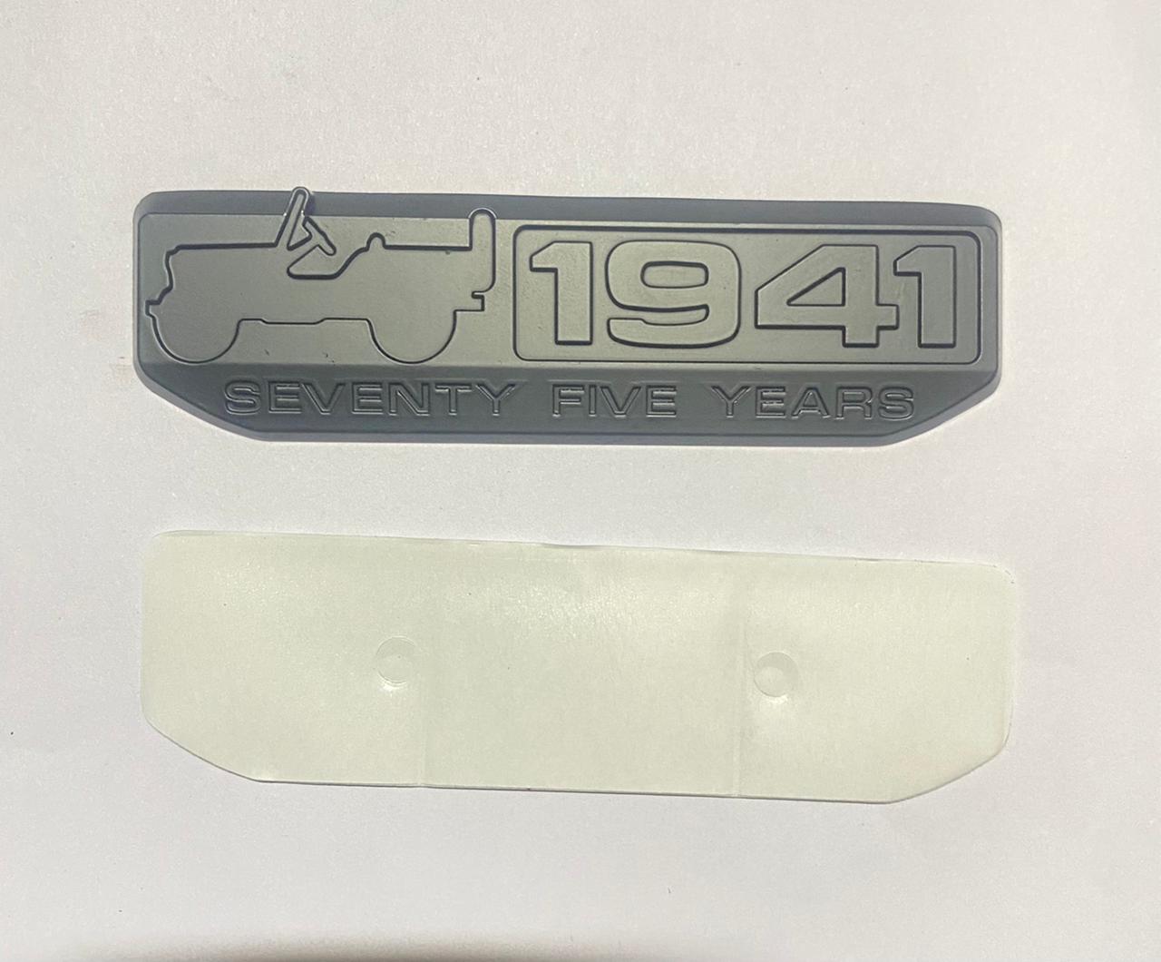 1941-CHROME Sticker 4x4 Full TIME Metal Logo 15cmx2.5cm Car Metal Emblem 3D Badge Auto Racing Sport Sticker Grand Tourer Decal