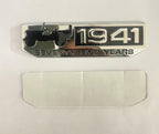 1941-CHROME Sticker 4x4 Full TIME Metal Logo 15cmx2.5cm Car Metal Emblem 3D Badge Auto Racing Sport Sticker Grand Tourer Decal