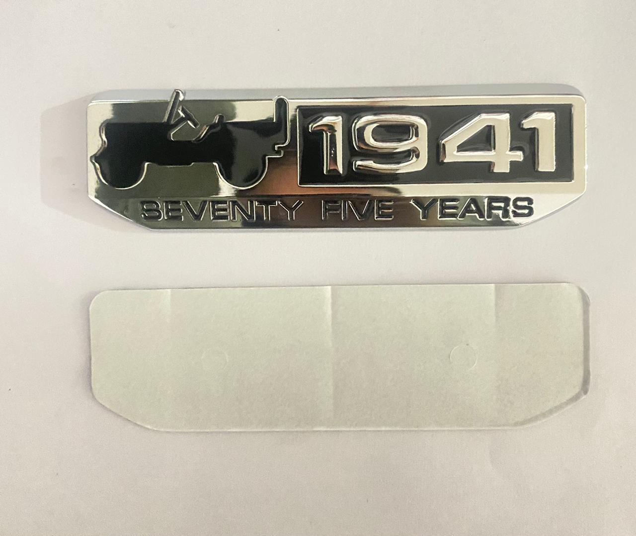 1941-CHROME Sticker 4x4 Full TIME Metal Logo 15cmx2.5cm Car Metal Emblem 3D Badge Auto Racing Sport Sticker Grand Tourer Decal
