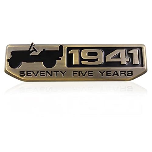 1941-CHROME Sticker 4x4 Full TIME Metal Logo 15cmx2.5cm Car Metal Emblem 3D Badge Auto Racing Sport Sticker Grand Tourer Decal