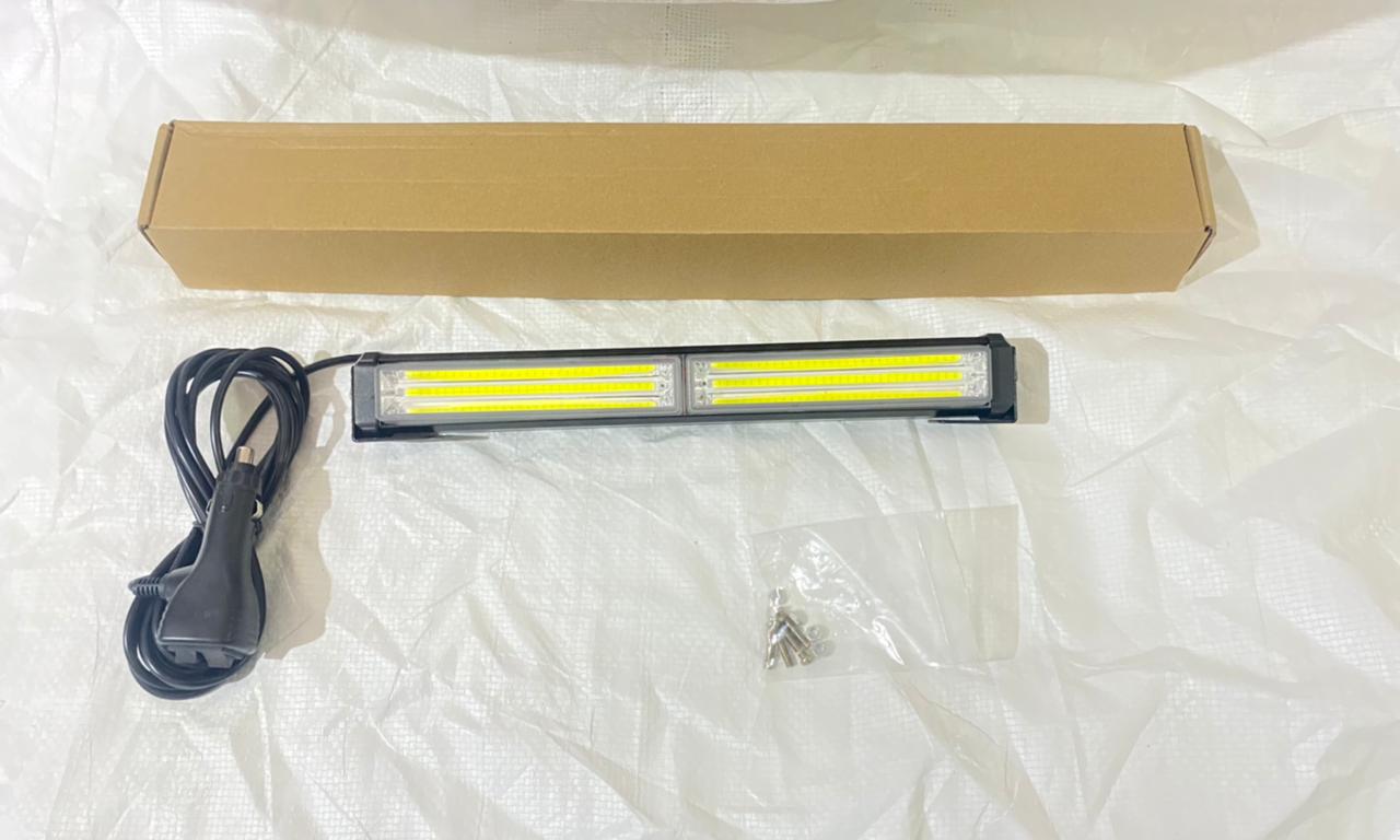 White White 2COB LED BAR Strobe Light 12V 40w/Pair LED Flasher, Mini Light Bar for SUV's 4X4 Trucks Universal 2 COB Flasher