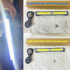 White White 2COB LED BAR Strobe Light 12V 40w/Pair LED Flasher, Mini Light Bar for SUV's 4X4 Trucks Universal 2 COB Flasher