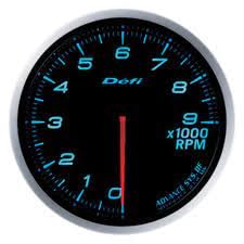 Tiger RPM Meter, Speedometer Tacho Gauge (Black)