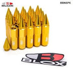 20PC YELLOW1.25 LUG NUTS Car Extended Forged Aluminum Tuner BLOX LUG Nuts For Hyundai Kia Honda Scorpio &amp; Mahindra Racing Wheel Lug Nut