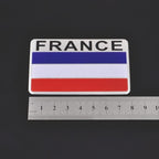 France Flag 3D Sticker (5cmx8cm) for Car Bike Laptop Emblem, France Flag Sticker Badge Universal Auto Racing Sports Logo Grand Tourer Decal Auto Accessories.