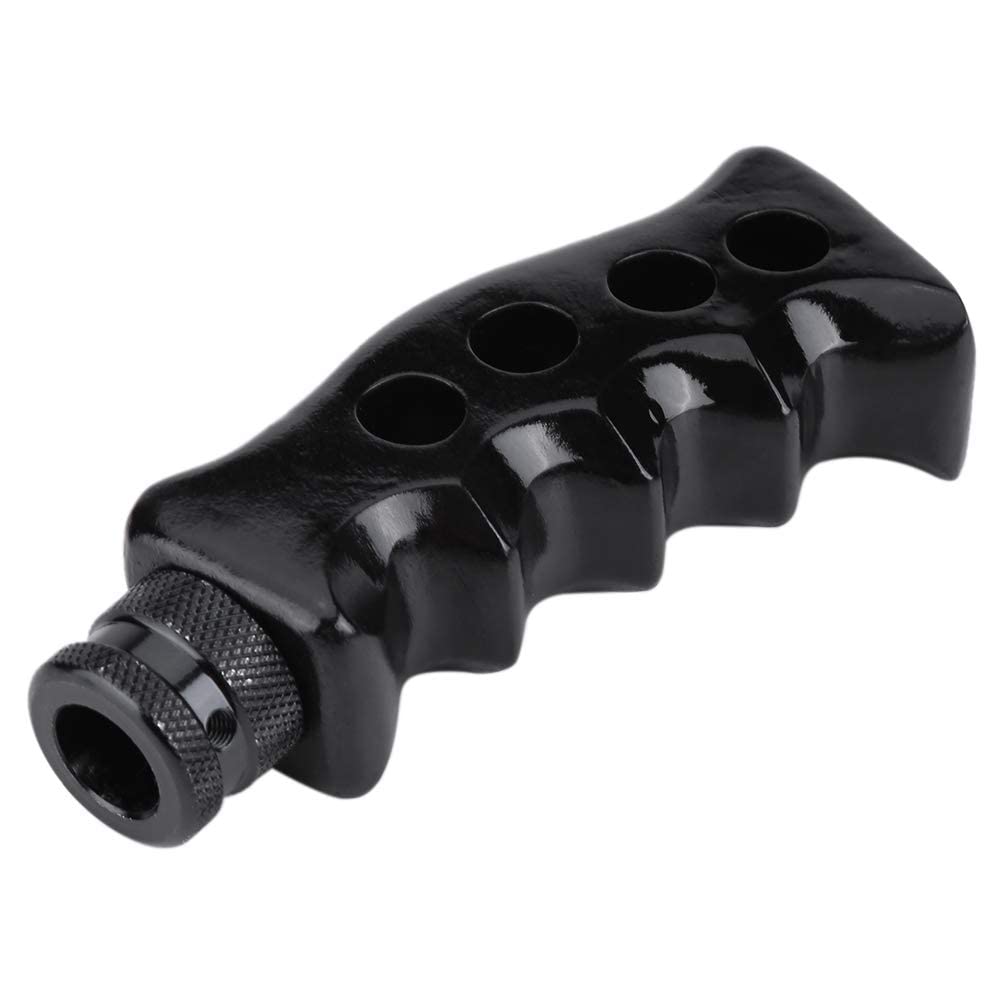 Black Gun Grip Knife Handle Gear Shift Knob Manual Transmission Car Shifter Kit Aluminum Manual Handle Shifter Lever Universal Gear Shifter Auto Accessories
