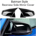 ABS QUALITY BLACK BATMAN SIDE MIRROR COVER FOR MARUTI SUZUKI SWIFT SUZUKI FRONX SUZUKI BALENO SUZUKI GRAND VITARA COVER-2018 ONWARDS 2 Pieces