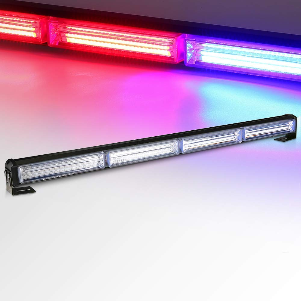 2COB & 4 COB LED BAR Strobe Light LED Flashers Mini Light Bar for SUV's 4X4 Car & Trucks (4 COB,RED BLUE WHITE)