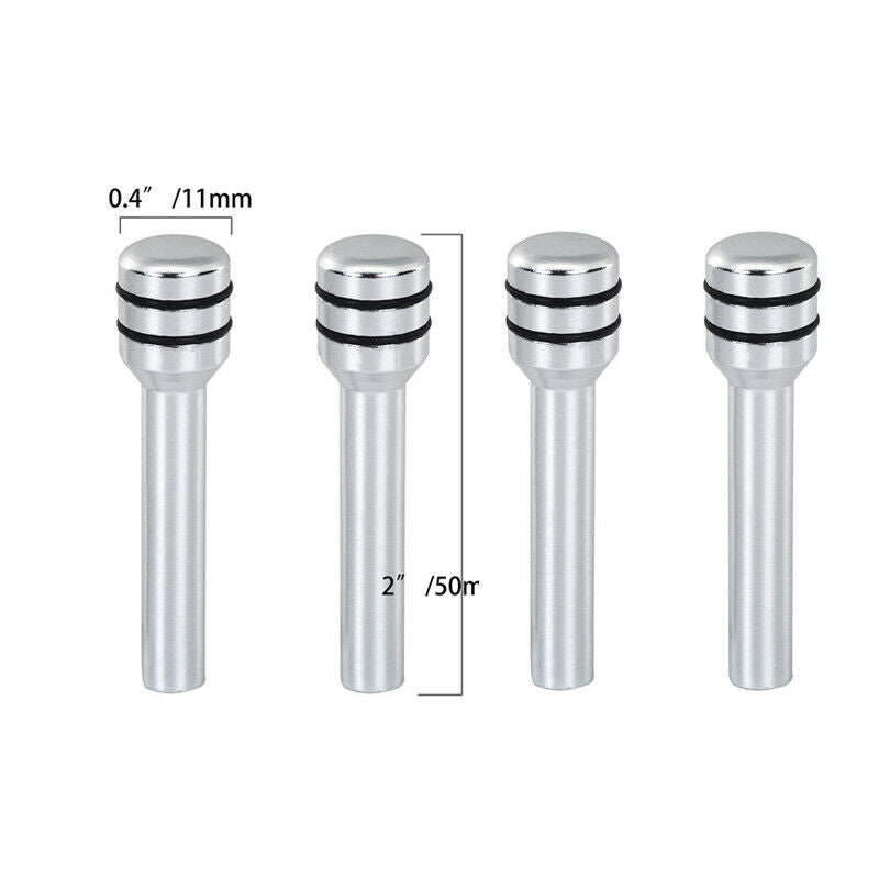 4PC Black Aluminum Alloy Car Door Lock Pins Car Interior Decorative Door Lock Pull Pin Auto Accessory Universal for All Cars Auto Accessories.
