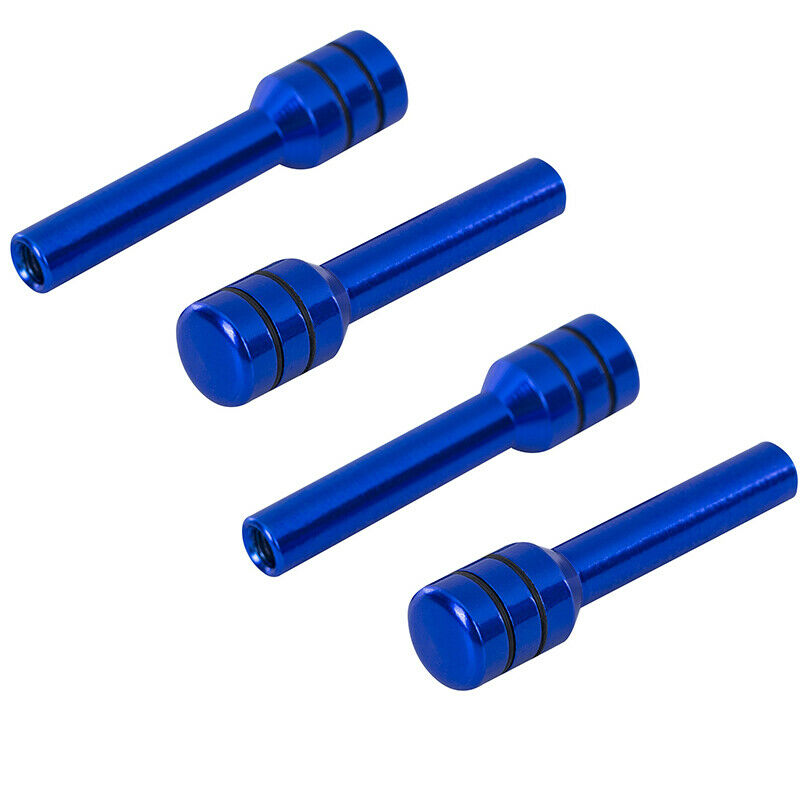 4PC BLUE Aluminum Alloy Car Door Lock Pins Car Interior Decorative Door Lock Pull Pin Auto Accessory Universal for All Cars Auto Accessories.