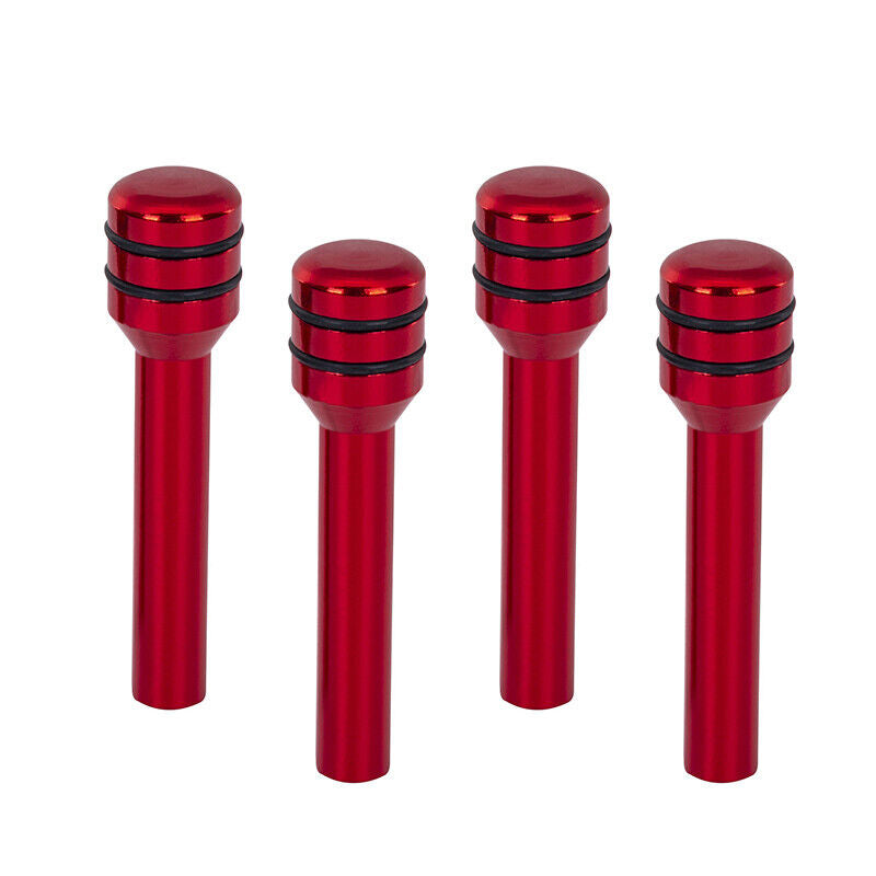 4PC RED Aluminum Alloy Car Door Lock Pins Car Interior Decorative Door Lock Pull Pin Auto Accessory Universal for All Cars Auto Accessories.
