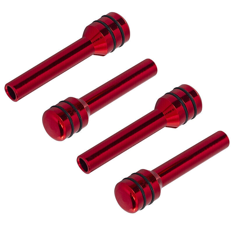 4PC RED Aluminum Alloy Car Door Lock Pins Car Interior Decorative Door Lock Pull Pin Auto Accessory Universal for All Cars Auto Accessories.