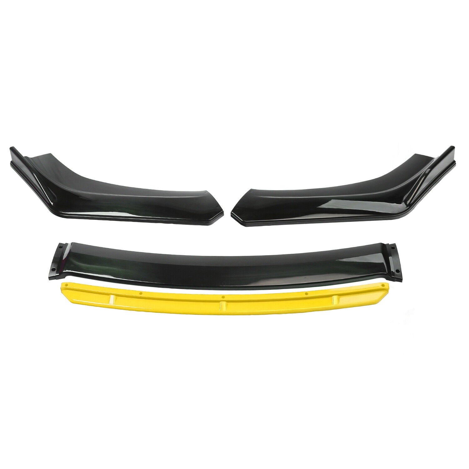 4pcs Car Front Bumper Splitter Universal Durable Car Front Lip Chin Bumper Body Kit, Universal Front Bumper Lip Splitter Protection Splitter Spoiler