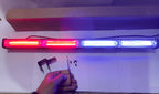 4COB- (RED BLUE WHITE) Led Traffic Advisor Strobe Light Bar White White Light 24" 12V 40w LED Flasher, Mini Light Bar for SUV's 4X4 Trucks.