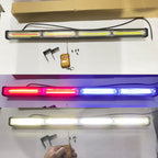 4COB- (RED BLUE WHITE) Led Traffic Advisor Strobe Light Bar White White Light 24" 12V 40w LED Flasher, Mini Light Bar for SUV's 4X4 Trucks.