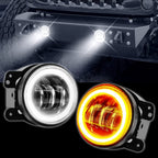 4 INCH LED FOG LAMPS LIGHTS, 60 (Watt) UNIVERSAL FOR ALL CAR Adjustable Beam With 60W Cree LED (With DRL & Turn Indicator.