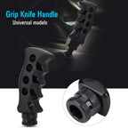 Black Gun Grip Knife Handle Gear Shift Knob Manual Transmission Car Shifter Kit Aluminum Manual Handle Shifter Lever Universal Gear Shifter Auto Accessories