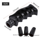 Black Gun Grip Knife Handle Gear Shift Knob Manual Transmission Car Shifter Kit Aluminum Manual Handle Shifter Lever Universal Gear Shifter Auto Accessories