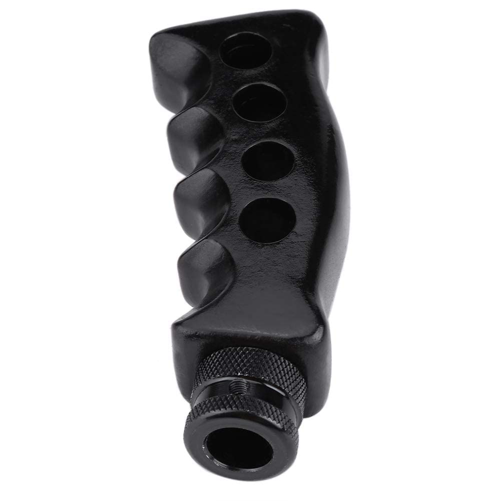 Black Gun Grip Knife Handle Gear Shift Knob Manual Transmission Car Shifter Kit Aluminum Manual Handle Shifter Lever Universal Gear Shifter Auto Accessories