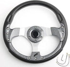 MOMO 12INCH Universal Steering Wheel for Sports Car Look Rally Race Off Road with HUB Free