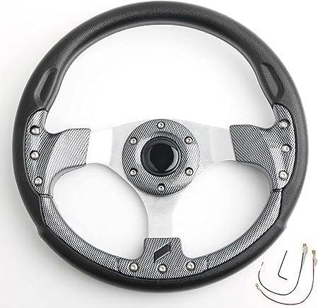 MOMO 12INCH Universal Steering Wheel for Sports Car Look Rally Race Off Road with HUB Free