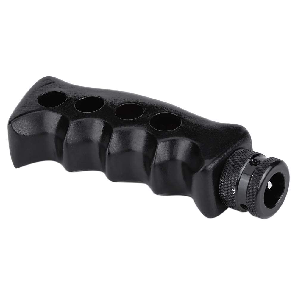 Black Gun Grip Knife Handle Gear Shift Knob Manual Transmission Car Shifter Kit Aluminum Manual Handle Shifter Lever Universal Gear Shifter Auto Accessories
