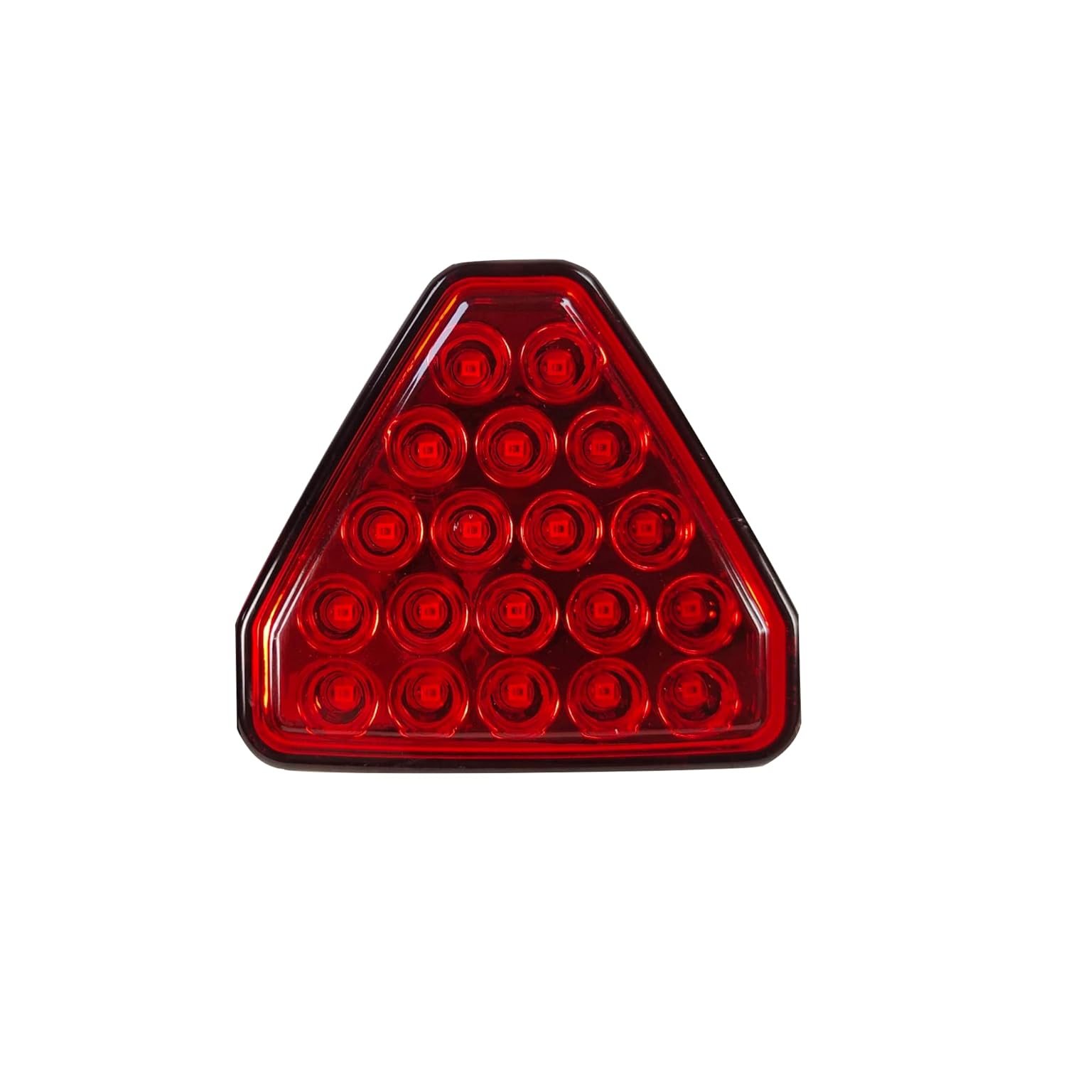 F1 RED TRIANGLE BRAKE LIGHT FLASHING LED Rear 3rd Third Brake light Strobe Flashing Tail Brake Stop Light-1PC