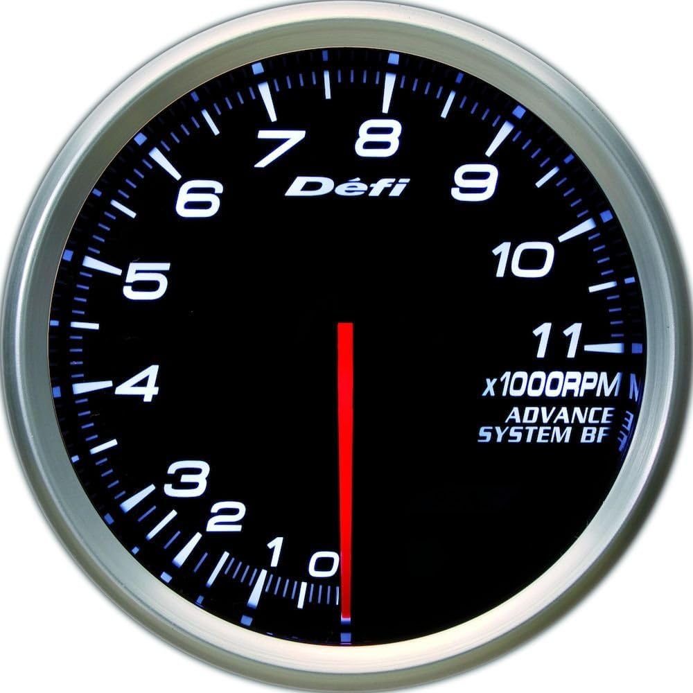 Tiger RPM Meter, Speedometer Tacho Gauge (Black)