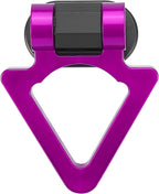PURPLE Triangle Dummy Hook Car Bumper PVC Tow Hook Universal Decorative Racing Style Trailer Hook Sticker Rear Tow Strap Tow Hook-1 Piece Attractive Hook