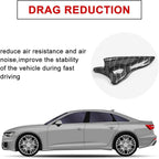 10Pcs Carbon Style 2 Fin Air Vortex Generator Diffuser Shark Fin Set Kit Compatible with Spoiler Roof Wing Pointed-1 Set