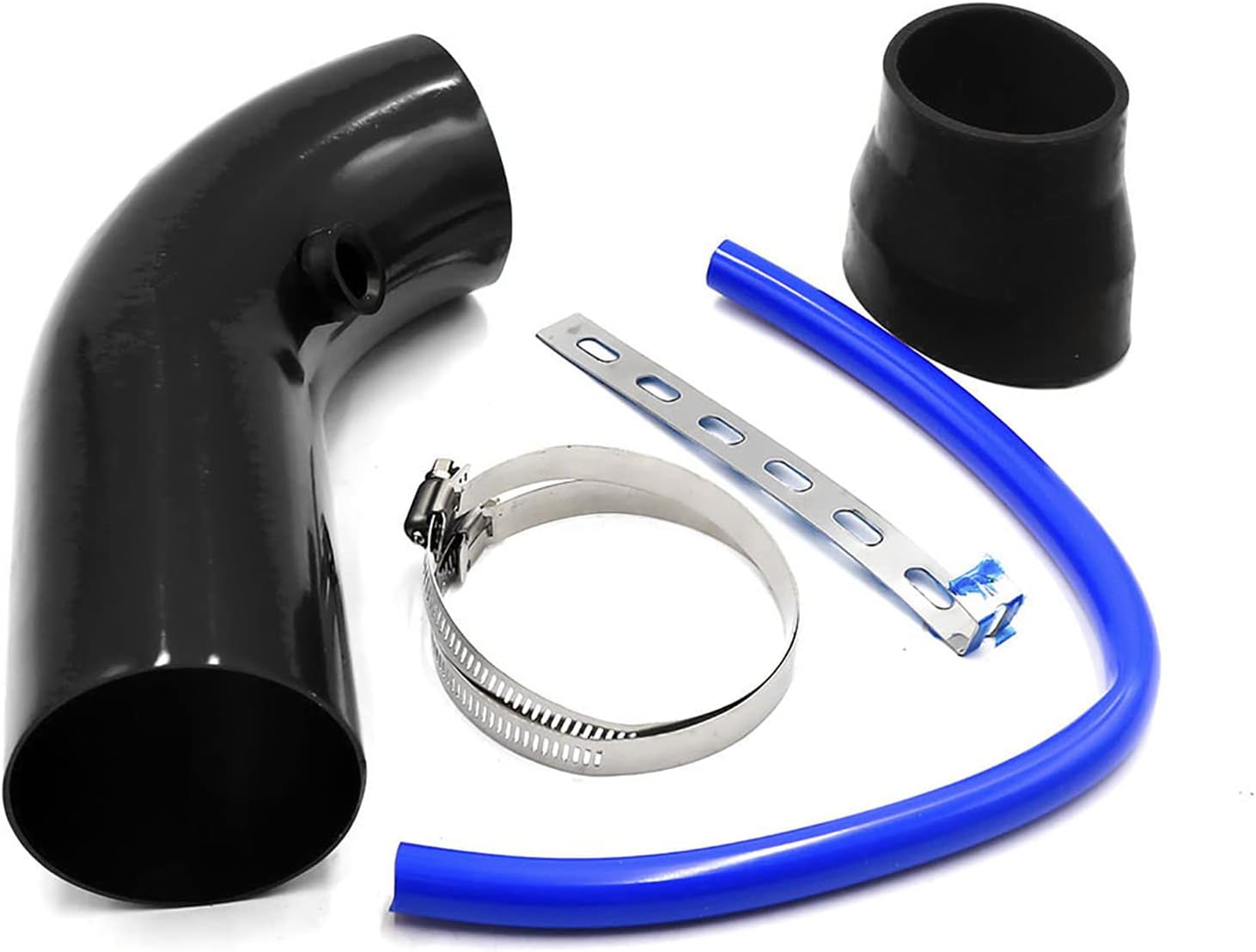 KN CAR METAL INTAKE AIR FILTER + Cold Air Intake Pipe 3Inch Universal Performance Car Cold Air Intake Turbo Filter Aluminum Air Filter Induction Flow Hose Pipe Universal Kit