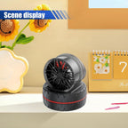 RED Alloy Solar Automatic Revolving Wheel AC Vent Perfume Car Air Freshener Perfume With Organic Fragrance Environment Friendly
