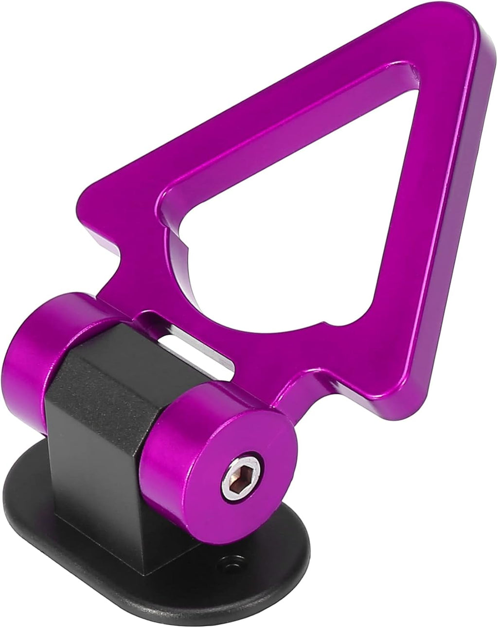 PURPLE Triangle Dummy Hook Car Bumper PVC Tow Hook Universal Decorative Racing Style Trailer Hook Sticker Rear Tow Strap Tow Hook-1 Piece Attractive Hook