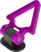 PURPLE Triangle Dummy Hook Car Bumper PVC Tow Hook Universal Decorative Racing Style Trailer Hook Sticker Rear Tow Strap Tow Hook-1 Piece Attractive Hook