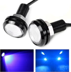 BLUE Eagle Eye Light 18mm Eagle Eye LED Lights 9W DRL Daytime Running Lights Backup Reversing Parking Signal Automobiles Lamps for Motorbike LED Universal Light