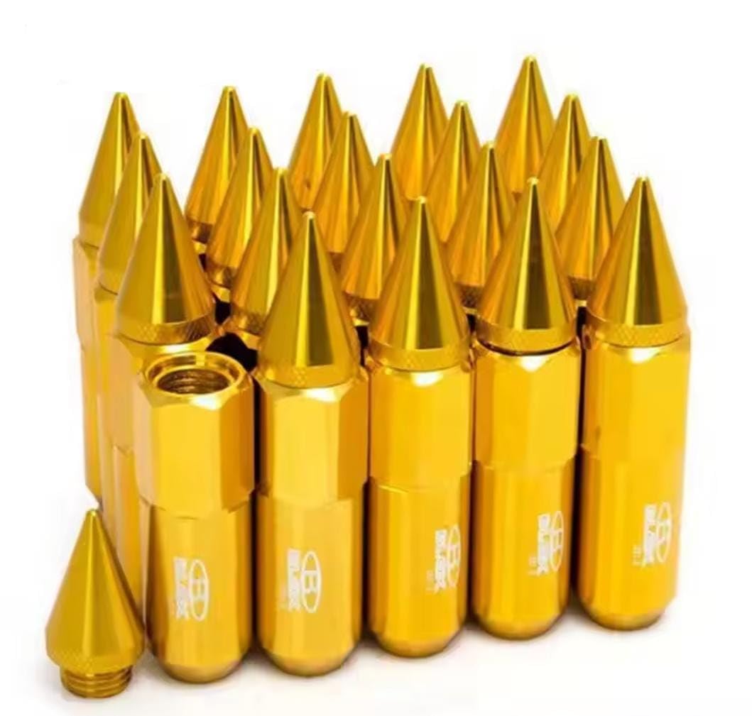 20PC 1.25 LUG NUTS Car Extended Forged Aluminum Tuner BLOX LUG Nuts For Hyundai Kia Honda Scorpio &amp; Mahindra Racing Wheel Lug Nut