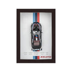 M-Power 3D Diecast Model Car Frame Diecast Metal Car Interactive Wall Decor with Openable Doors, Pull Back Display Car