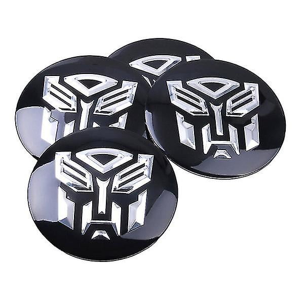 4pcs TRANSFOMER TRANSFOMERS Sign Emblem Car Wheel Center Hub Cap Caps Badge Sticker Decal