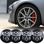 4pcs TRANSFOMER TRANSFOMERS Sign Emblem Car Wheel Center Hub Cap Caps Badge Sticker Decal