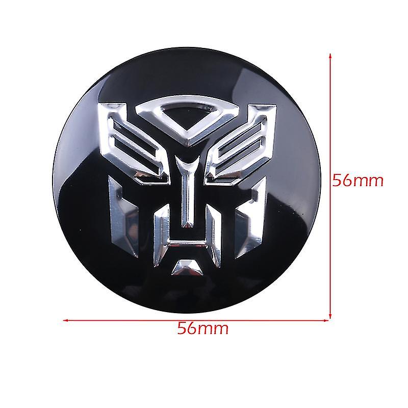 4pcs TRANSFOMER TRANSFOMERS Sign Emblem Car Wheel Center Hub Cap Caps Badge Sticker Decal