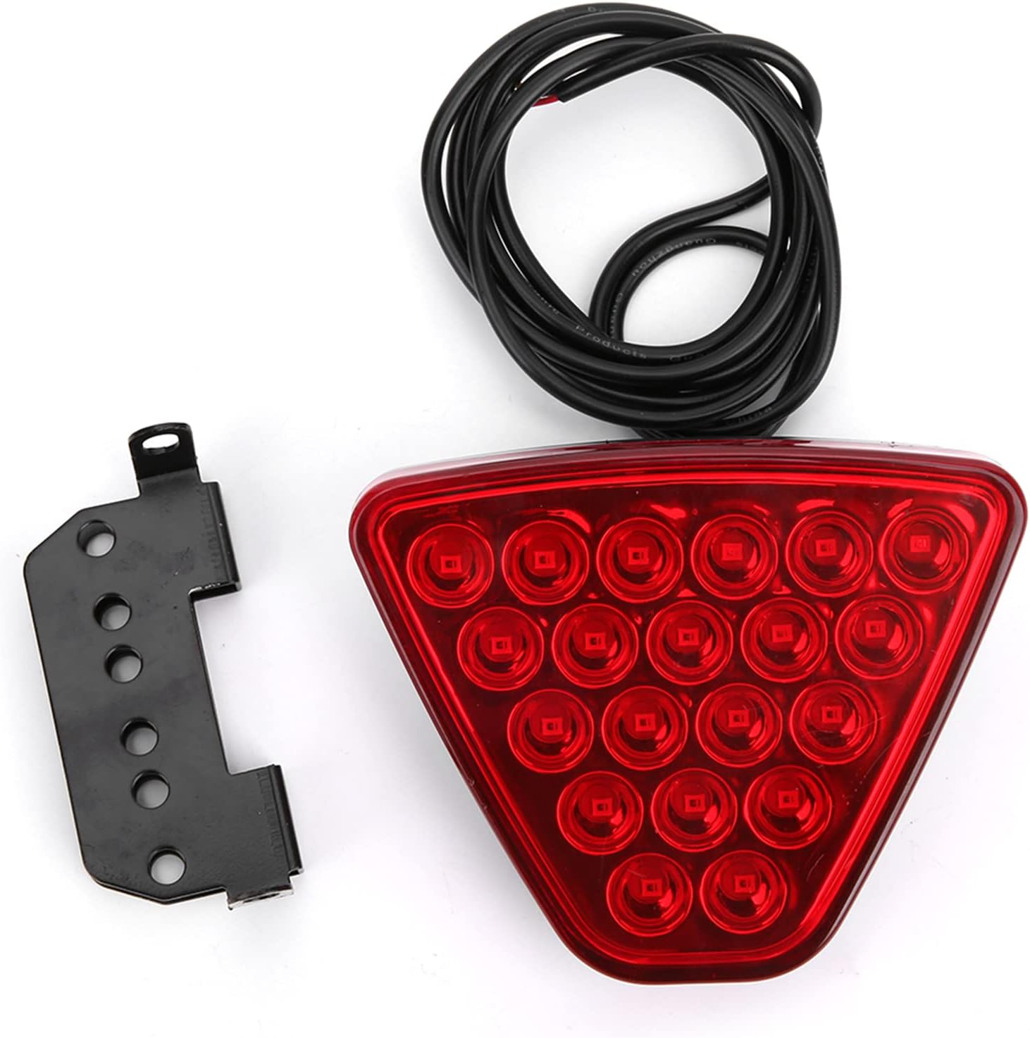 F1 RED TRIANGLE BRAKE LIGHT FLASHING LED Rear 3rd Third Brake light Strobe Flashing Tail Brake Stop Light-1PC