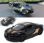 Black Mini Car Model Drifting Car with Self Adhesive Base Alloy Initial Dashboard Decor Sporty Mini Car Model for Decoration