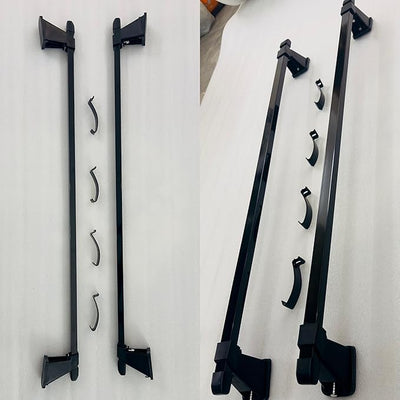 Universal CAR SUV Adjustable Roof Rail Cross Bar Rail Removable Car Roof Roof Rail Spoiler Sport Rack 118 cm for All Car Aluminium Removable Crossbar SUV Car Removable 118cm Roof Rail