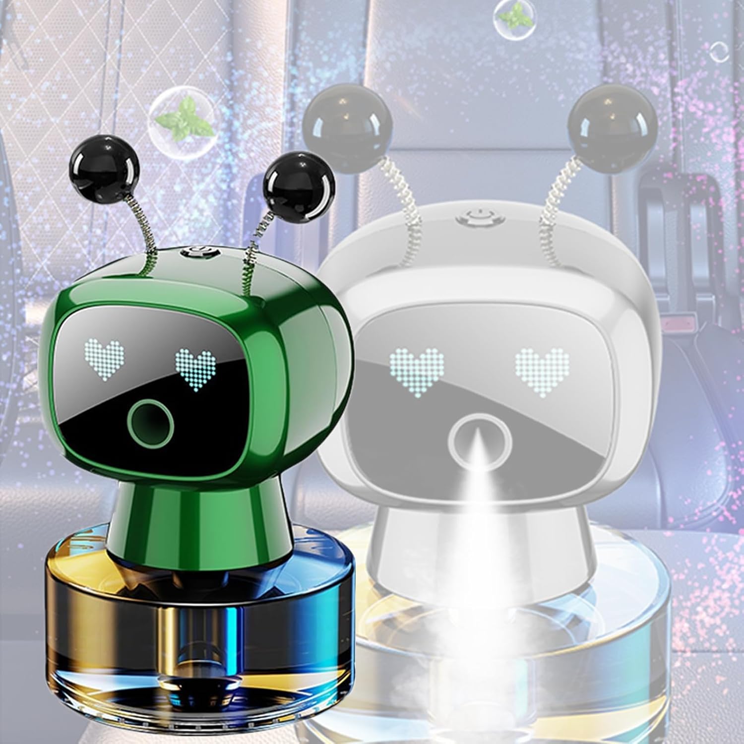 Smart Robot GREEN Air Fresheners Automatic Car Air Freshener Diffuser Aromatherapy Spray Perfume Diffuser